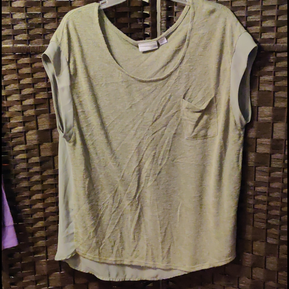 Cotton/Rayon green shirt